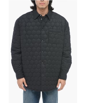 Negro, 2 bolsillos, Bolsillo en el pecho, Hecho en Italia, Cierre delantero, Botones, Primavera-Verano, Logotipo, Aplicaciones, CHAQUETAS ACOLCHADAS, P595913