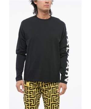 Herfst-winter, zwart, logo, lange mouwen, jersey, print, gemaakt in Portugal, casual, ronde hals, FRENCH CHARM, P692536