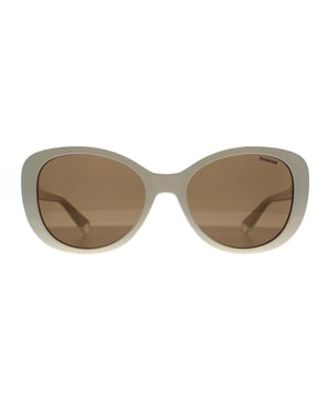 Las gafas de sol Polaroid Butterfly Womens White Brown Polarized PLD 4154/S/X son una mezcla de sofisticación y rendimiento. Con las lentes polarizadas características de Polaroid, estas gafas proporcionan una excepcional reducción del resplandor y protección UV, garantizando una visión nítida y clara en cualquier condición de luz. El diseño elegante y contemporáneo de la montura es a la vez ligero y duradero, lo que promete comodidad durante todo el día y un uso prolongado.