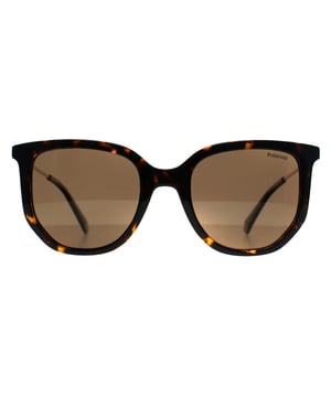 Die polarisierte Sonnenbrille Polaroid PLD 4185/S/X 086 SP havanna bronze prÃ¤sentiert sich in einer raffinierten rechteckigen Silhouette, die umweltbewusste Materialien mit minimalistischem Design verbindet. Diese leichte Brille aus biobasiertem Polycarbonat und recyceltem Edelstahl bietet sowohl Haltbarkeit als auch Komfort. Die polarisierten GlÃ¤ser bieten 100 % UV-Schutz, reduzieren Blendeffekte und verbessern die Sicht bei hellem Wetter. Dezente, farblich abgestimmte Details auf der Vorderseite und an den BÃ¼gelenden sorgen fÃ¼r einen Hauch von Raffinesse und machen diese Sonnenbrille zu einem vielseitigen Accessoire fÃ¼r verschiedene AnlÃ¤sse.