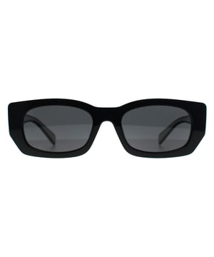 De Prada Rectangle Womens Black Dark Grey PRB05S zonnebril definieert een gedurfde expressie met een zelfverzekerd gevormd acetaat montuur met een volle rand. De eigentijdse structuur wordt gecombineerd met tijdloze details voor een naadloze balans tussen avant-gardistische styling en functionaliteit.