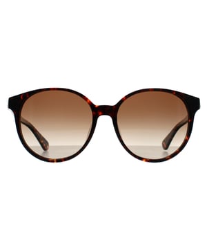 Kate Spade Round Womens Havana Brown Gradient Eliza/F/S S Sunglasses hebben een gedurfd en toch delicaat cat-eye profiel dat artistieke flair combineert met praktische duurzaamheid, op maat gemaakt om tijdloos te zijn.
