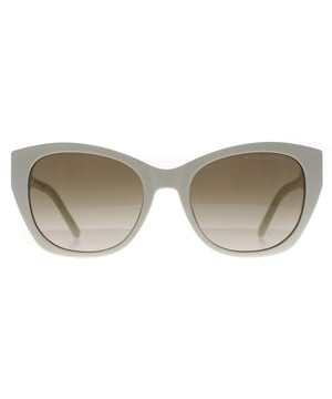 Marc Jacobs Cat Eye Womens Ivory Brown Gradient MARC 732/S  Sunglasses exude a harmonious blend of timeless sophistication and modern allure. Crafted with meticulous attention to detail, the frame boasts a sleek and distinct silhouette that seamlessly combines premium materials for durability and all-day comfort. The lenses, renowned for their quality, not only make a style statement but also offer reliable protection against harmful UV rays. Adorned with the hallmark Marc Jacobs branding, these sunglasses encapsulate refined elegance and enduring style, making them a staple for those seeking to effortlessly elevate their fashion ensemble with a dash of luxury and panache.