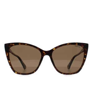 Las gafas de sol Polaroid Cat Eye Womens Havana Bronze Polarized PLD 4181/S presentan una atrevida silueta de ojo de gato fabricada en acetato ligero de base biológica que ofrece estilo y comodidad. Equipadas con lentes polarizadas, proporcionan una protección UV del 100%, reduciendo el resplandor y mejorando la claridad visual en condiciones de mucha luz. Las patillas finas y la sutil marca añaden un toque de elegancia, haciendo de estas gafas de sol un accesorio versátil para diversas ocasiones.