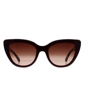 Longchamp Cat Eye Womens Bordeaux Brown Gradient LO686S  Sunglasses are an exquisite expression of modern femininity, exuding Parisian elegance with a luxurious bordeaux hue that captivates and enchants. Crafted from lightweight, premium plastic, these cat-eye sunglasses offer a flattering silhouette that effortlessly blends timeless design with contemporary appeal. The brown gradient lenses not only provide superior protection against the sun's rays but also evoke a sense of warmth and sophistication that's perfect for any occasion. Longchamp's signature craftsmanship is evident in every detail, with subtly refined finishes that echo its leather goods heritage. Ideal for those who appreciate understated luxury, this pair seamlessly transitions from casual day outings to elegant evening soirees, ensuring you're always at your chicest.