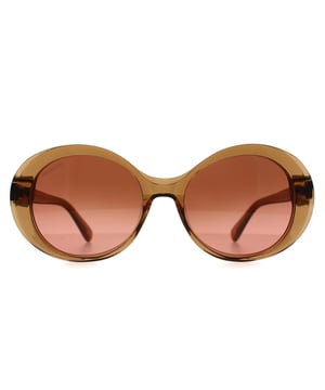 Serengeti ronde dames zonnebril Shiny Crystal Caramel Brown Mineral Drivers Gradient Photochromic Bacall is een modieuze ronde stijl gemaakt van lichtgewicht acetaat. De spectrale controle en fotochromische technologie past zich aan en filtert het licht tot in de perfectie, terwijl het logo van Serengeti op de rechterlens staat voor de authenticiteit van het merk.
