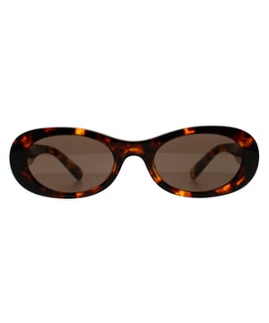 Las gafas de sol Miu Miu Oval Womens Havana Dark Brown MU06ZS presentan una elegante montura redondeada con detalles esculturales que realzan su diseño atemporal, combinando a la perfección el encanto retro con la elegancia contemporánea para un look seguro y a la moda.