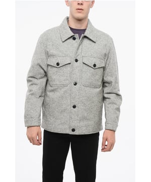 Otoño-Invierno, Gris, Botones, 2 bolsillos, Mangas con botones, Manga larga, Forrado, Cierre delantero, Casual, P694796