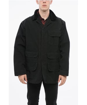 Herbst-Winter, Schwarz, Taschen, Casual, Knöpfe, Ärmel mit Knöpfen, Lange Ärmel, Samt, Vorderverschluss, Versteckter Verschluss, Made in Italy, Co: 100%, P694860