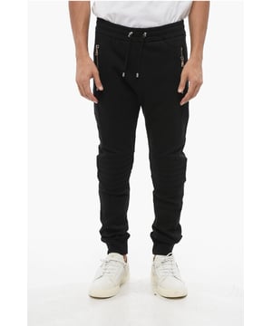 Otoño-Invierno, Negro, Logotipo, Cintura elástica, 4 bolsillos, Cepillado, Bolsillo de parche, Parte delantera plana, Cierre de cremallera, Hecho en Portugal, Bolsillo con cremallera, ATHLEISURE, CHARM FRANCÉS, P692471