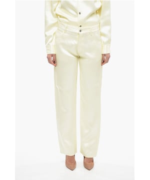 Tonos de primavera, Primavera-Verano, Amarillo, Hecho en Italia, 4 bolsillos, Bolsillo de parche, Bolsillo de ojal, P568686