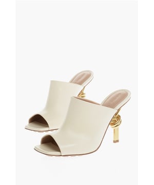 Primavera-Verano, Blanco, Piel, Punta cuadrada, Hecho en Italia, Sin cordones, DÍA DE LA MUJER, P578714, TACÓN 10 CM