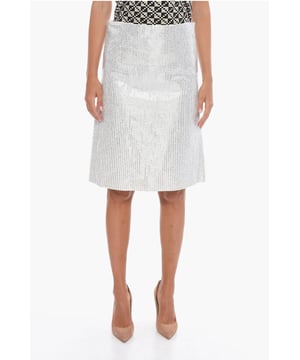 Herfst-Winter, Wit, Ritssluiting, Strass, A-lijn model, Casual, Gemaakt in Italië, ICY SHADES, NIGHT IS YOUNG, P533971