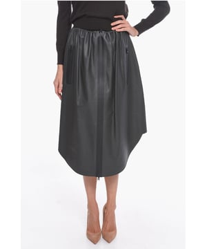 Antracita, Cierre de cremallera, Vestido evasé, Hecho en Italia, 2 bolsillos, Casual, Primavera-Verano, P534080