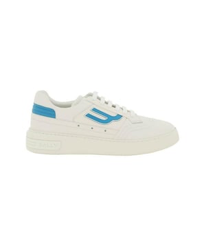 Brand: Bally
  Gender: Men
  Type: Sneakers
  Season: Spring/Summer
  Color: white
  Fastening: laces
  Details: Slip on sporty
  Article code: EBO_736
  Composition: 100% leather
Material: Leather