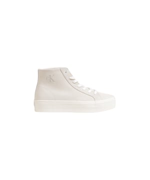 Marca: Calvin Klein Jeans.
  Genero: Mujer.
  Tipo: zapatos.
  Temporada: Otono/Invierno.
  Color: Beige.
  Cierre: Cordones.
  Suela: Goma.
  Forro: Cuero.
  Codigo del articulo: YW0YW01584.
  Composicion: 100% Cuero.
  Material: Cuero.