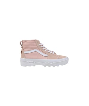 Marke: Vans.
  Geschlecht: Damen.
  Typ: Sneakers.
  Saison: Fruhling/Sommer.
  Farbe: Rosa.
  Verschluss: Schnursenkel.
  Details: sportlich runde Spitze.
  Artikelnummer: VN0A5KY5W0D1.
  Zusammensetzung: 100% Stoff.