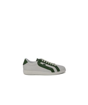 Brand: Furla
  Gender: Women
  Type: Sneakers
  Season: Spring/Summer
  Color: Green
  Fastening: Laces
  Size (cm): 3
  Composition:
  10% other fibers
  80% leather
  10% fabric
Material: Leather upper rubber sole