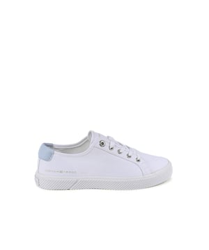 Marke: Tommy Hilfiger.
  Modell: FW0FW07374YBS.
  Farbe: Weiss.
  Zusammensetzung: 60% recycelte Baumwolle 40% Baumwolle.
  Hergestellt in China.
  Geschlecht: Frauen.