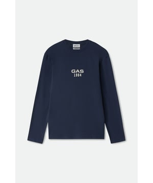 Líneas clásicas y esenciales. La camiseta de hombre de manga larga y cuello redondo en punto de algodón es la prenda clave para cualquier look diario. Una pieza siempre actual y versátil que se completa con el logotipo de alta densidad en la parte delantera.   Características principales:  100% punto de algodón Corte regular Logotipo de alta densidad estampado en contraste