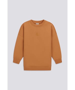 Damen-Sweatshirt in Übergröße mit tonalem Logoprint: ein Style-Statement mit sportlichem Touch.   Hauptmerkmale:  Technisches Gewebe Übergroße Passform Tonaler Druck mit Dicke auf der Vorderseite