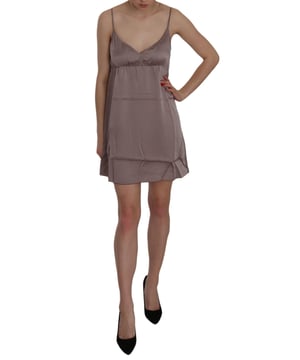 Brand: PINK MEMORIES
  Condition: New with tags
  Model: Spaghetti Strap A
  line Mini
  Color: Light Purple
  Made in Italy
  Material: 100% Silk
  Gender: Women