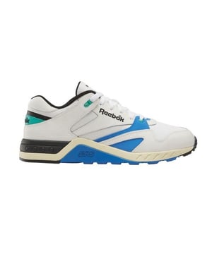 Obermaterial: Leder. Marke: Reebok. Einlegesohle: Synthetischer Stoff. Mittelsohle: EVA (Ethyl-Vinylacetat). Laufsohle: Gummi. Ösen: 6. Absatz: Flach. niedrig geschnitten. Design: Blockfarben, Logo. Zehenstil: Rund. Zum Schnüren.