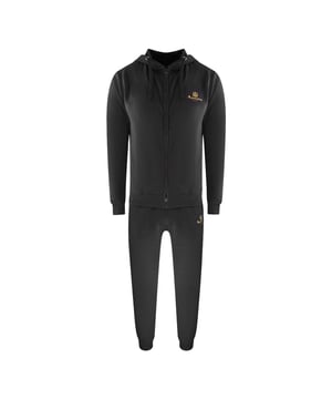 Experience the perfect blend of comfort and style with the Aquascutum Black Zip-Up Hoodie and Track Pants Set. Crafted from a premium mix of 95% cotton and 5% elastane, this set offers a soft, breathable feel with just the right amount of stretch for ease of movement. Designed for the modern man, the sleek black zip-up hoodie pairs effortlessly with matching track pants, making it ideal for casual outings or relaxed days at home. Made in China with attention to quality, this set ensures durability while keeping you looking sharp and comfortable all day long. Elevate your wardrobe with this versatile and stylish ensemble