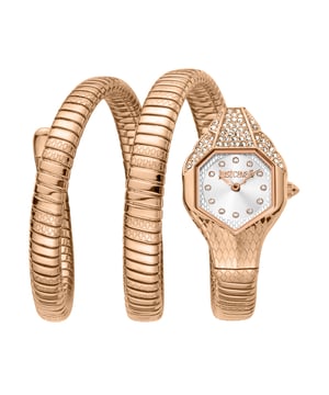 The Just Cavalli JC1L190M0075 watch from the JC1L190 series is a stylish analog timepiece designed specifically for women. Featuring a rose gold color and crafted from durable stainless steel, it combines elegance with everyday practicality. Powered by a reliable quartz movement, this watch is ideal for casual occasions, offering both fashion and function in a refined design.