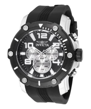 Functional and heard wearing, this Mens Pro Diver Watch IN-45739 by Invicta will keep ticking away tirelessly on your wrist for many years to come. The Mens Pro Diver Watch IN-45739 is the perfect gift.  Dimensions (cm): 15x12x16