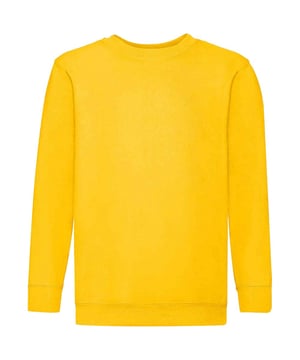 Materiaal: 80% katoen, 20% polyester Geribde kraag, manchetten en zoom van katoen / elasthaan. Jersey materiaal op de rug en hals. Dubble naad gestikt. Label kan uitgeknipt worden. Maat: 3-4 jaar - lengte 104 cm, borstomvang 22/24 inch, 5-6 jaar - lengte 116 cm, borstomvang 26-28 inch, 7-8 jaar - lengte 128 cm, borstomvang 30 inch, 9-11 jaar - lengte 140 cm, borstomvang 32 inch, 12-13 jaar - lengte 152 cm, borstomvang 34 inch, 14-15 jaar - lengte 164 cm, borstomvang 36 inch.
