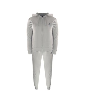 Elevate your casual wardrobe with the Aquascutum Grey Zip-Up Hoodie and Track Pants Set. Crafted from a comfortable blend of 95% cotton and 5% elastane, this set offers a perfect balance of softness and stretch for all-day wear. The sleek grey zip-up hoodie pairs effortlessly with matching track pants, creating a stylish and cohesive look ideal for lounging or active days. Designed for men and made with quality craftsmanship in China, this set combines comfort, durability, and timeless style to keep you looking sharp and feeling relaxed wherever you go