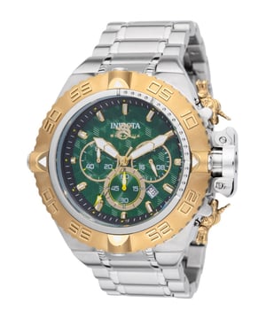 El Invicta 48197 tiene una caja de acero inoxidable de 50 millimetros con una esfera verde.
Esta modelo funciona con un movimiento de Cuarzo preciso.
Resistencia a la presión de aqua de 10 bares.
Este modelo es parte de la colección Invicta Subaqua - Noma IV.

2 años de garantía Invicta.