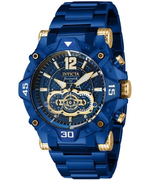 El Invicta 40174 tiene una caja de acero inoxidable de 52 millimetros con una esfera azul.
Esta modelo funciona con un movimiento de Cuarzo preciso.
Resistencia a la presión de aqua de 10 bares.
Este modelo es parte de la colección Invicta Aviator.

2 años de garantía Invicta.