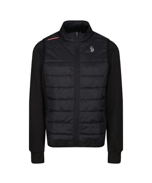 100% Nylon. Gewebe: Performance, Weiche Haptik. Design: Unifarben, Gesteppt. GSM (Gramm pro Quadratmeter): 85. Gewebetechnik: isolierend. Bündchen: Anliegend. Langärmlig. Wattiert, Reflektierende Details, Aufgeklebte Details, Daumenlöcher. Stehkragen. Taschenart: Zwei Seitentaschen, Reißverschluss. Durchgehender Reißverschluss. M: 102 cm. L: 107 cm.
