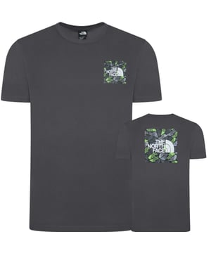 The North Face Men's M Box Exploration Tee is a stylish and versatile short-sleeve t-shirt in Anthracite grey, perfect for summer days. Made from comfortable cotton material, this crew neck shirt features a graphic print of a box design, adding a unique touch to your wardrobe. Machine washable for easy care, this regular-fit t-shirt is suitable for all seasons and is adorned with the iconic The North Face branding, making it a must-have for any outdoor enthusiast.