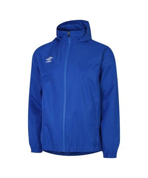 Design: Logo. Fabric Technology: Breathable, Waterproof. Cuff: Elasticated. Neckline: Hooded. Sleeve-Type: Long-Sleeved. Hood Features: 3 Piece, Scuba. Pockets: 2 Side Pockets, Concealed, Welted. Fastening: Full Zip. Hem: Elasticated.