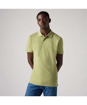 Polo collar.Short sleeves.Two button fastening.Classic piqué texture.Slim fit.Machine wash cold. Do not bleach. Tumble dry low. Warm iron if needed. Dry cleaning possible. Wash inside out with like colors.