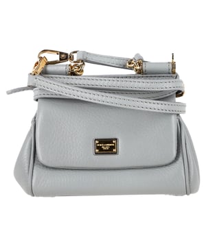 VINTAGE, RRP AS NEW
The Dolce & Gabbana Micro Miss Sicily Top Handle Bag in grey leather is a compact icon of Italian elegance, featuring a structured silhouette and polished gold-tone hardware. Crafted from supple leather, it offers timeless charm in a versatile micro size perfect for day-to-night transitions. Style it with a monochrome outfit and pointed flats for effortless sophistication, or wear it crossbody with a floral dress for a playful, feminine touch.

 Dolce & Gabbana Micro Miss Sicily Top Handle Bag in Grey Leather

Condition: Excellent
Signs of wear: No retail tag, No visible sign of wear., 
Packaging: None
Color: Grey
Material: Leather | leather
Size: One Size | One Size
Measurements: Width: 50; Height: 130; Length: 150
SKU: NAPPUGBBA534102W