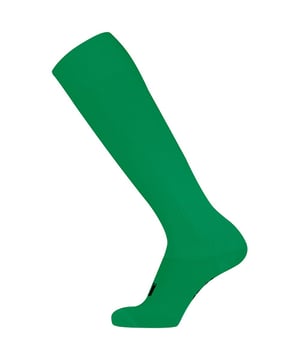 Knee length with ribbed opening. Branding to top of foot. Material: 80% polyester 15% cotton 5% spandex. Children shoe size 11.5-2.5, 3.5-6.