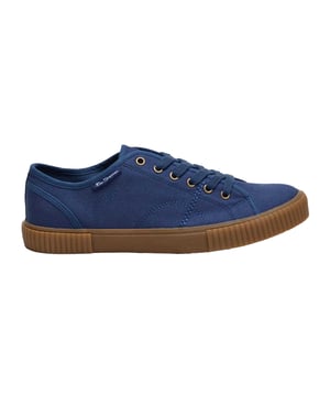 Bovenstuk: Textiel. Voering: Textiel. Buitenzool: Rubber. 6 Oogjes. Gemerkte tong. Vlakke. Snit: Laag. Ontwerp: Effen, Gestikt. Teenstijl: Rond. Sluiting: Vetersluiting.