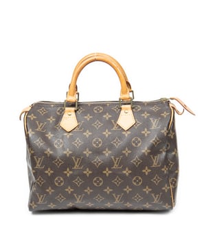 Louis Vuitton Tassen Speedy 30 Handtas in de Bruin Gecoat canvas in de Gouden Messing  hardware. Het product is in In Uitstekende Staat (A).
  Afmetingen: 30x21x17 cm 
  Inclusief accessoires: None
  Opmerkingen over de buitenkant: Licht donkere váchetta
  BrandCo Paris vindt zeldzame artikelen in de beste staat voor ongelooflijke prijzen. Het is de moeite waard om geduldig te zijn! Koop met vertrouwen: alle artikelen van BrandCo Paris worden zorgvuldig geselecteerd en geverifieerd door ons team van experts.

  Alle artikelen worden geleverd met een certificaat van echtheid en verpakt door BrandCo Paris.

  Classificatietabel voor de conditie van het artikel:

  N (als nieuw)
  AA (perfecte staat)
  A (uitstekende staat)
  AB (zeer goede staat)
  B (goede/redelijke staat)