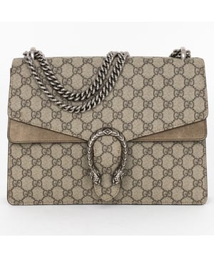 Gucci Bolsos Dionysus Medium Bolso de hombro en Beige Lona recubierta y Plata hardware. El producto esta en Excelentes Condiciones (A).
  Dimensiones: 30x21x4 cm 
  Accesorios incluidos: None
  
  BrandCo Paris encuentra artículos raros y en las mejores condiciones a precios increíbles. ¡Vale la pena tener paciencia! Compra con confianza: todos los artículos de BrandCo Paris son seleccionados y autenticados cuidadosamente por nuestro equipo de expertos.
  Todos los artículos vienen con un certificado de autenticidad y un embalaje entregado por BrandCo Paris.
  Tabla de clasificación de la condición del artículo
  N (como nuevo)
  AA (perfecto estado)
  A (excelente estado)
  AB (muy buen estado)
  B (bueno/regular)