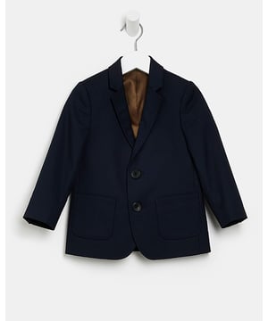 Woven fabric, Long sleeve, Front welt pockets, Button fastening