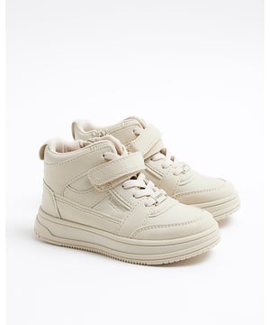 Velcro fastening, Side zip fastening, High tops, Luminis print, Round toe