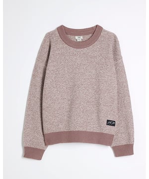 Round neck, Long sleeves, Contrasting hems