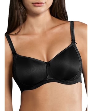 Rosa Faia Lace Rose Contour Soft Bra. Non-wired soft cup bra with full coverage moulded cups, perfectly smooth and ideal as a t-shirt bra. This product is recommended for hand wash only.