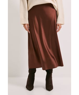 Satin Bias Cut Skirt