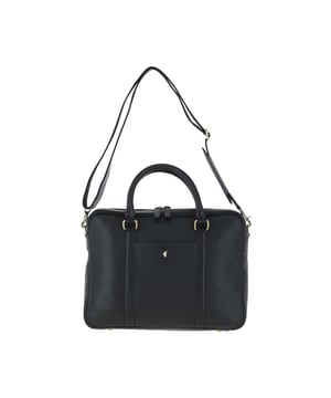 This Gabicci, genuine premium leather laptop messenger bag is sleek and sophisticated, with today’s professional in mind, fully lined with Gabicci’s signature paisley lining, beautifully crafted in a luxury, premium heavy grain leather with a smooth trim, a laptop work bag that is contemporary, fashionable, and organised for any occasion. Amazing travel bag for men. Thoughtfully designed, beautifully crafted, featuring a secure padded 15” laptop compartment, quick access front slip pocket, ideal for your smartphone, a well organised and roomy interior, great for carrying all your documents/paperwork, spacious internal zip pocket ideal for travel documents wallets and keys, this leather laptop bag keeps it all safely organised. Quick grip, smooth, short leather carry handles and a detachable and adjustable shoulder strap, for a more comfortable, secure, hands-free cross body commute.
A luxury Mens Laptop Messenger Bag promises unrelenting high quality, giving you a piece that will last for years. We have expertise and commitment to sourcing only the best leathers as a company. Since 1973, Gabicci has played a huge part in music and youth culture, proudly worn by many celebrities. The definitive Gabicci look combines Italian inspired styling with a nod to 50’s rock, brought to the UK by Gabicci founders after a brief vacation to the Italian seaside town of Gabicci Mare. Dimensions: (L) 40 cm x (W) 7 cm x (H) 30 cm.