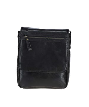 This sleek leather messenger bag combines practicality and style, making it perfect for daily use. Crafted from premium leather with brass hardware, it features a spacious main compartment, two internal pockets, an outer compartment, and two outer zip pockets for easy access and organisation. The adjustable shoulder strap ensures a comfortable fit, with a drop down strap length of 35 cm. Dimensions: (L) 23 cm x (W) 8 cm x (H) 25 cm.